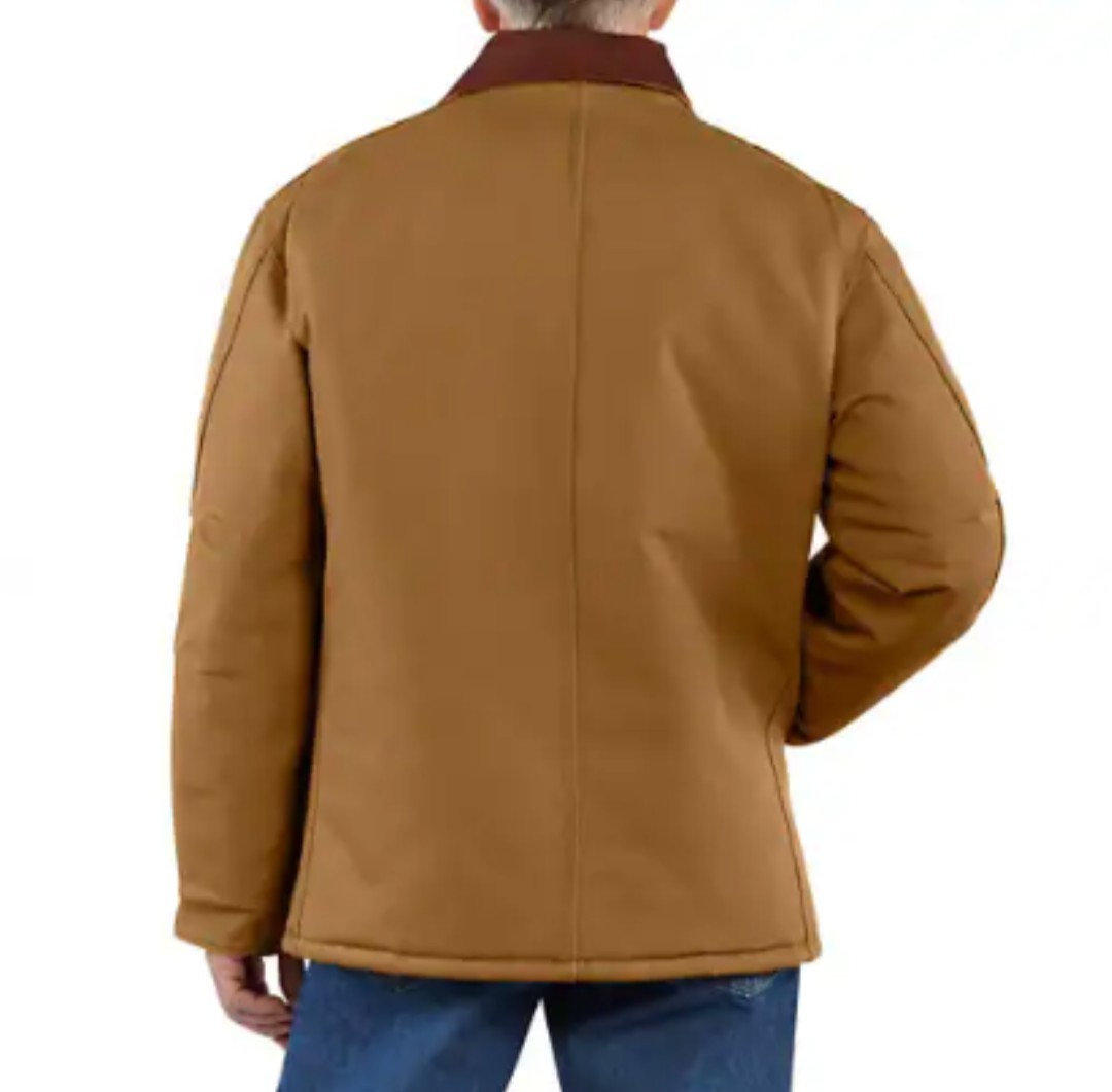 CARHARTT MEN’S LOOSE FIT FIRM DUCK TRADITIONAL COAT Sz MEN 3XL BROWN $145