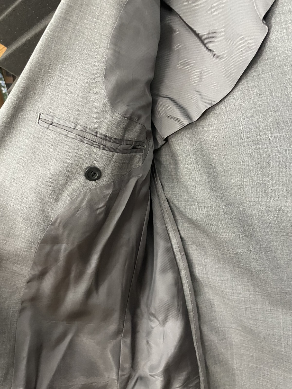 Nom de Guerre Men’s Jacket Blazer Gray Two Button Size Large Japan