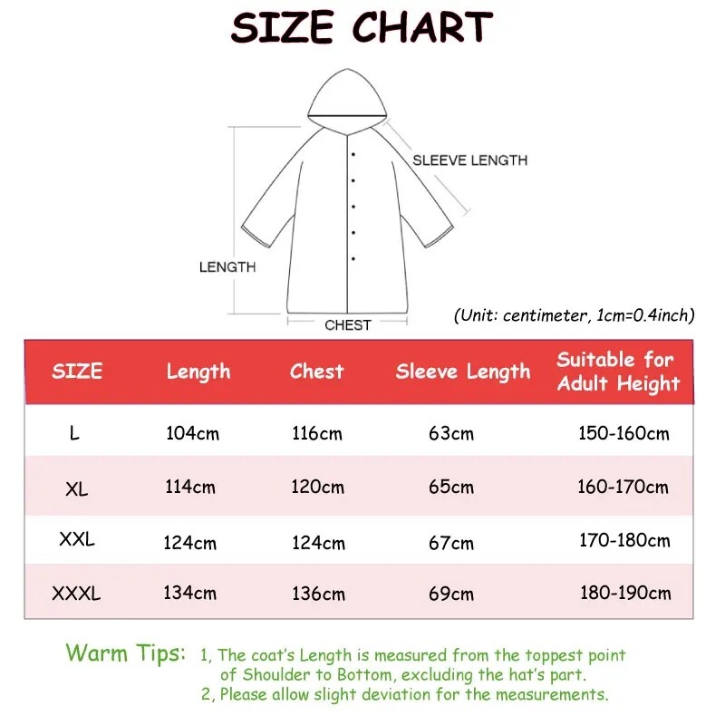 Men Black Waterproof Long Raincoat Rain Coat Hooded Trench Jacket Outdoor Hiking