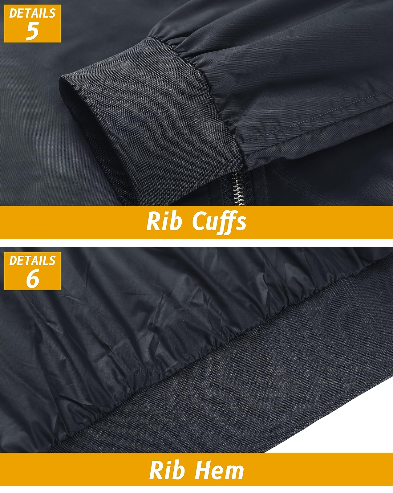 Men’s Thin Bomber Jacket Full-Zip Spring Fall Casual Sportswear Lightweight Coat