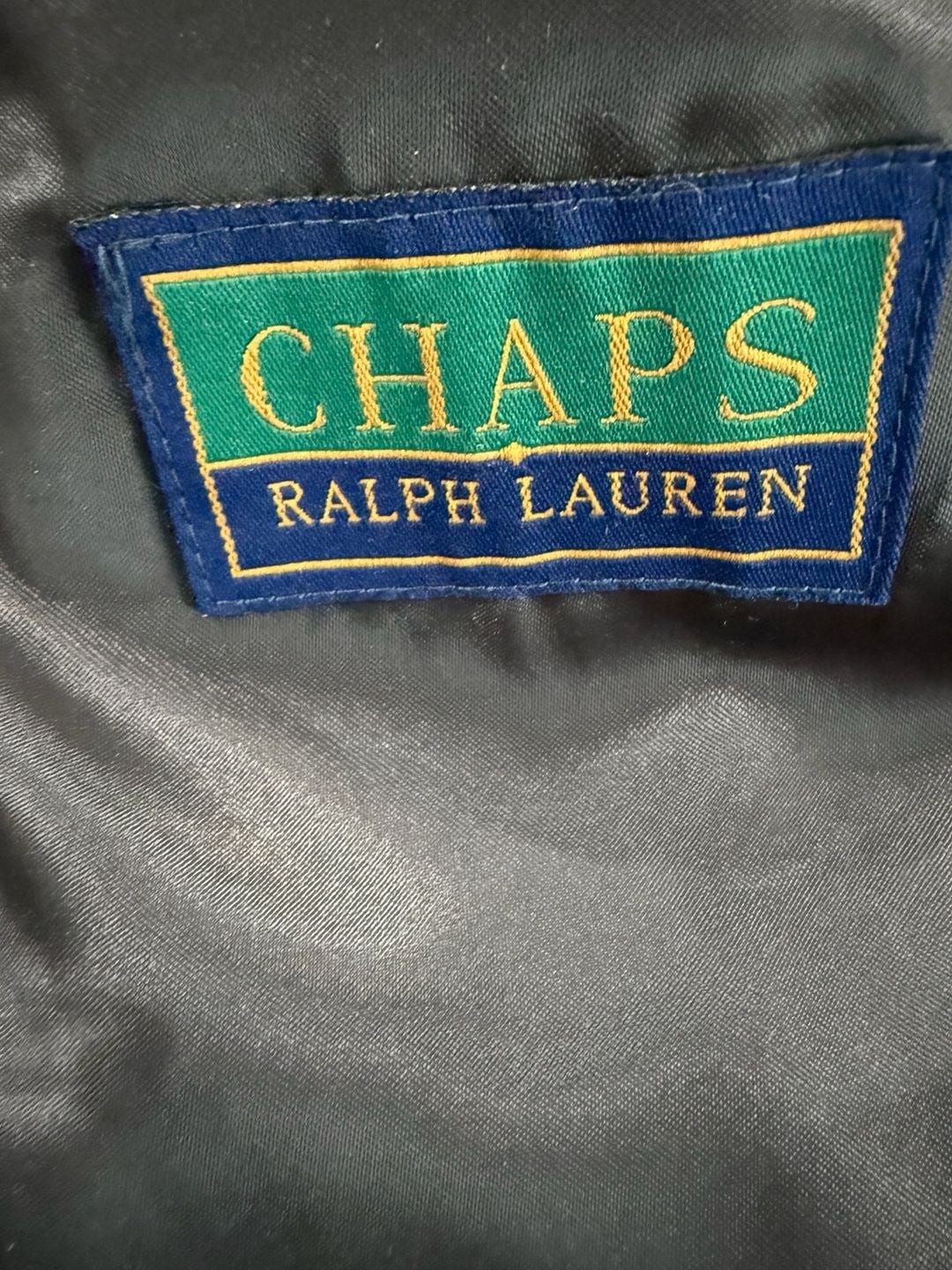 Vintage CHAPS Ralph Lauren Lambswool Double Breasted Overcoat Brown 40 Coat