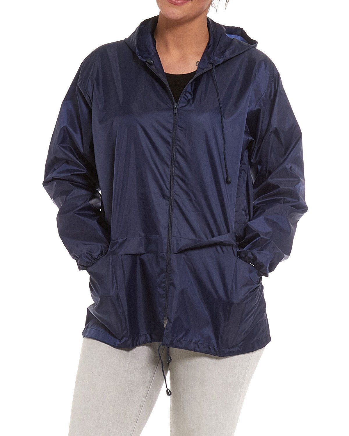 Lightweight rain coat rain wear Unisex Cagoule S M L XL XXL 3XL 4XL 5XL