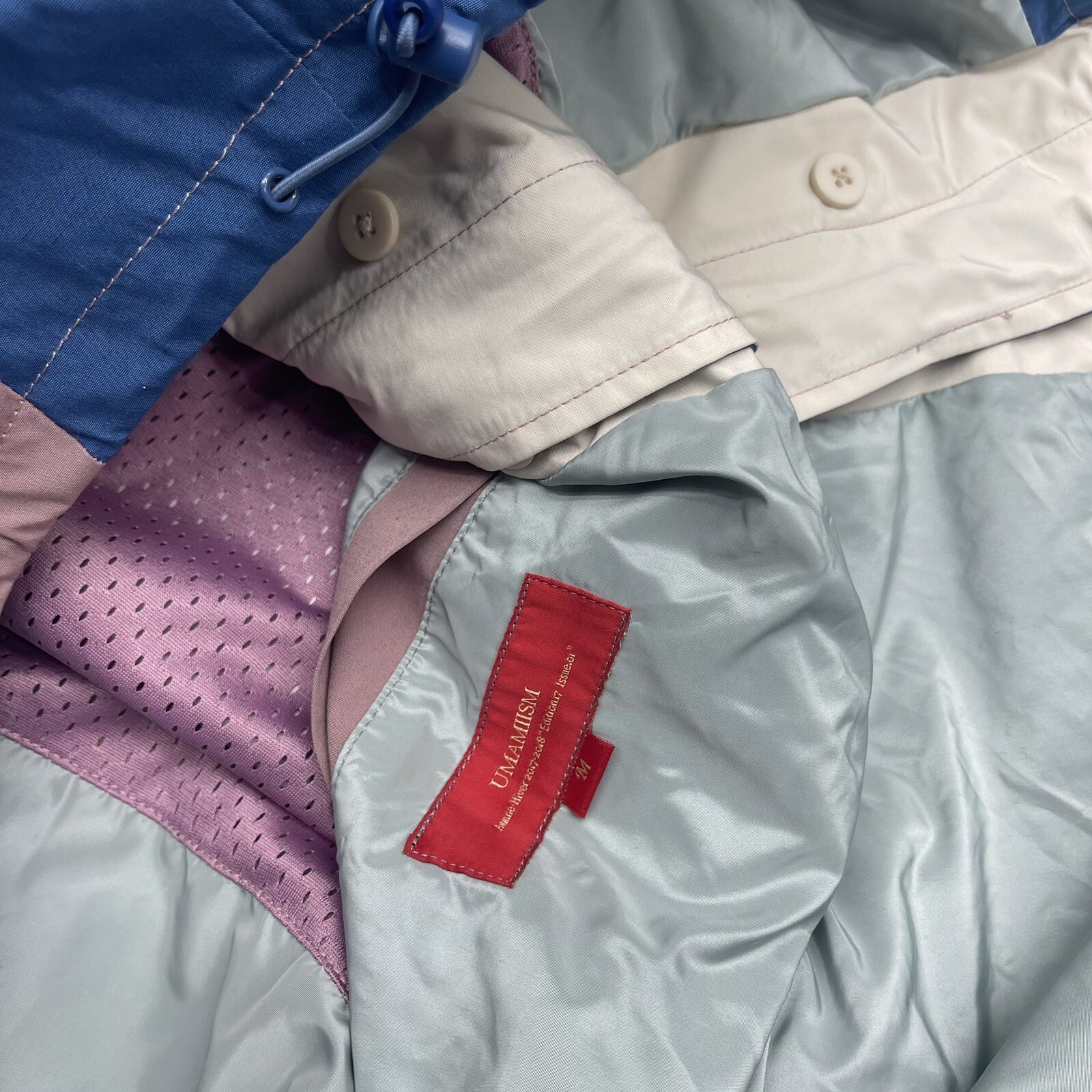 Umamiism Automne Hiver Hypewear Pink Parachute Bondage Jacket Mens Size M *