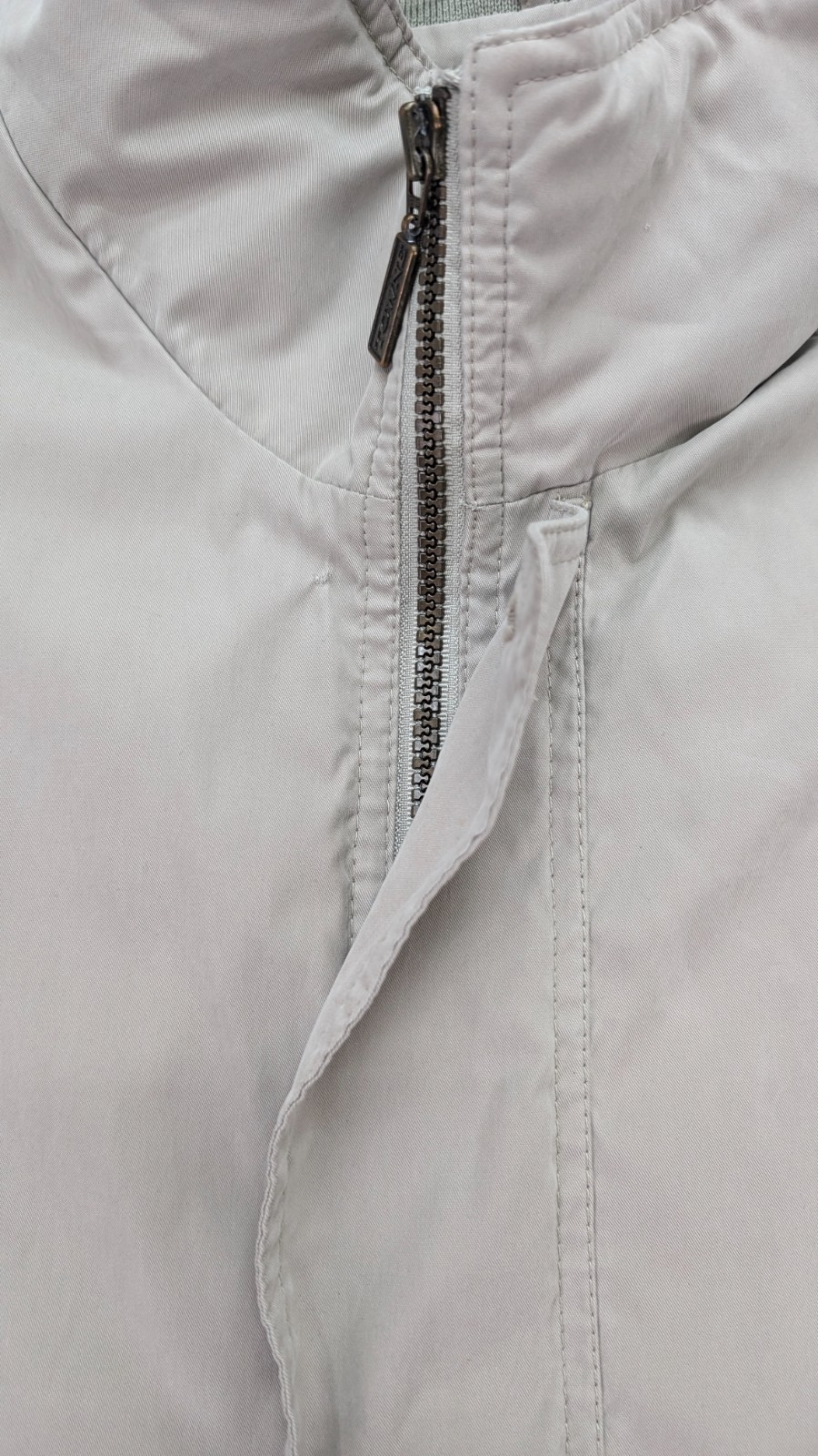 Towne by London Fog Men’s Jacket Size XLT Beige Long Sleeve Full Zip Fall Spring