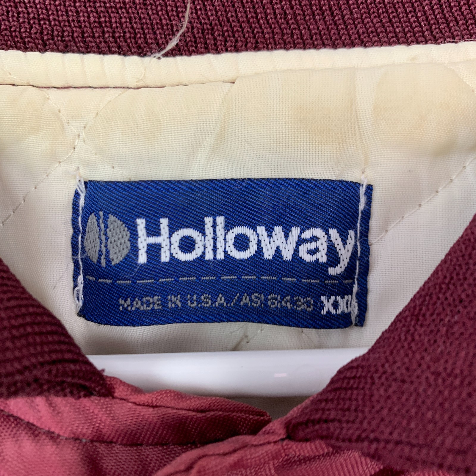 Vintage 80s Custom Topsoil Embroidered Satin Jacket Mens XXL Holloway