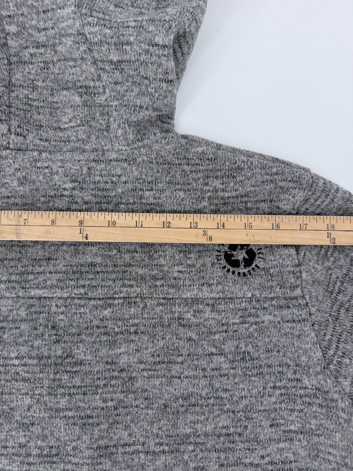 Picture Organic Marco Polartec Hooded Fleece Jacket Mens L Gray Full Zip