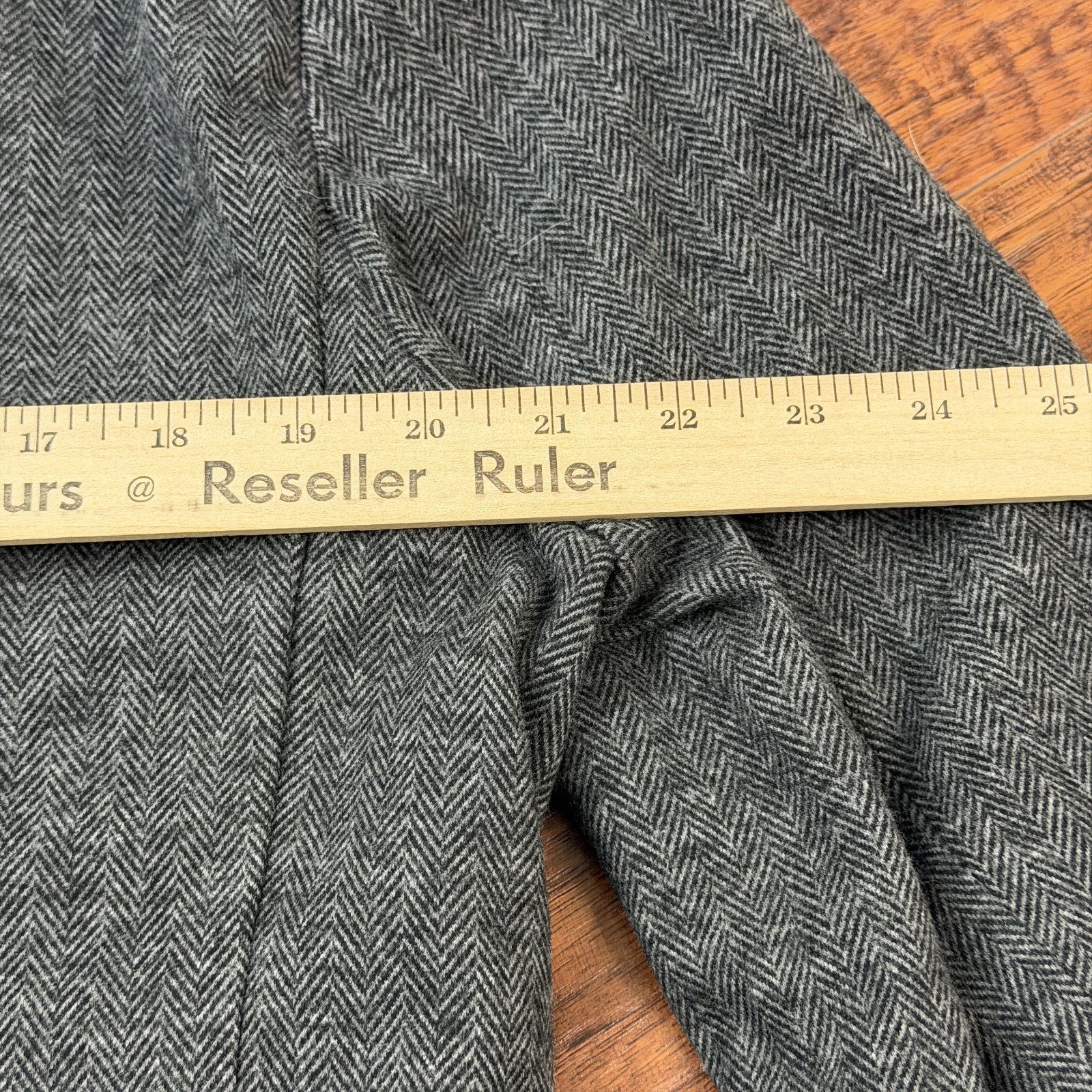 Civil Society Blazer Mens L Gray Herringbone Knit Two Button Gustave Stretch