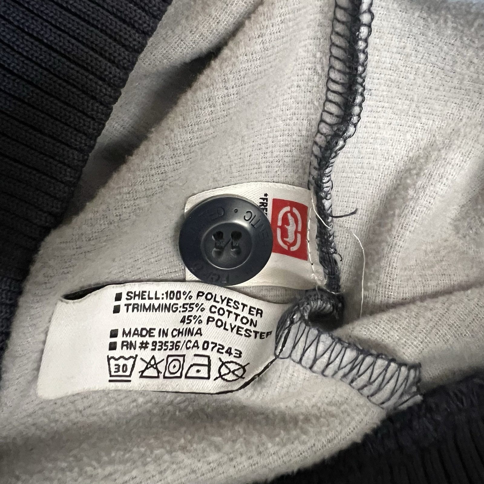 ECKO Unltd. Button/Zip Field Jacket Mens 2XL Gray