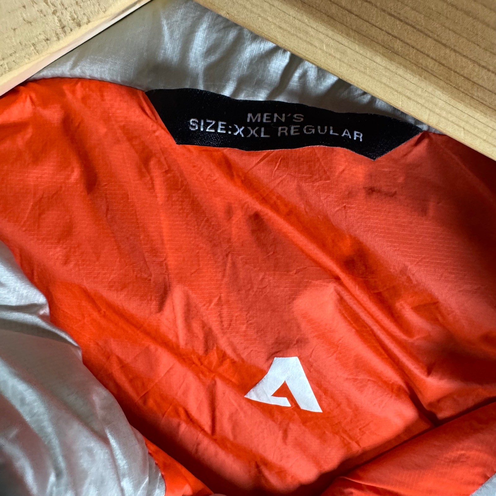 Hexa Custom Puffer Vest Mens XXL Black Grey Orange Full Zip Quilted Insulated