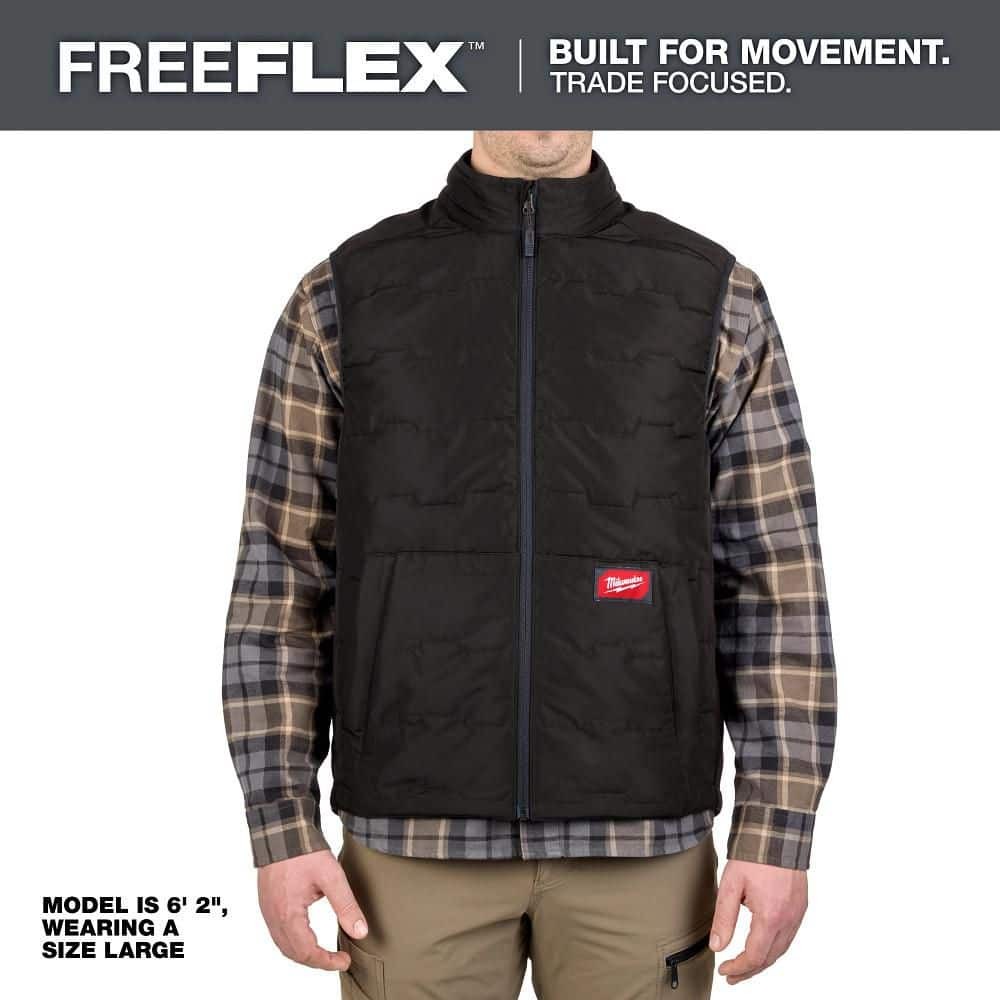 Milwaukee Men’s Large Black FREEFLEX Lightweight Insulated Vest