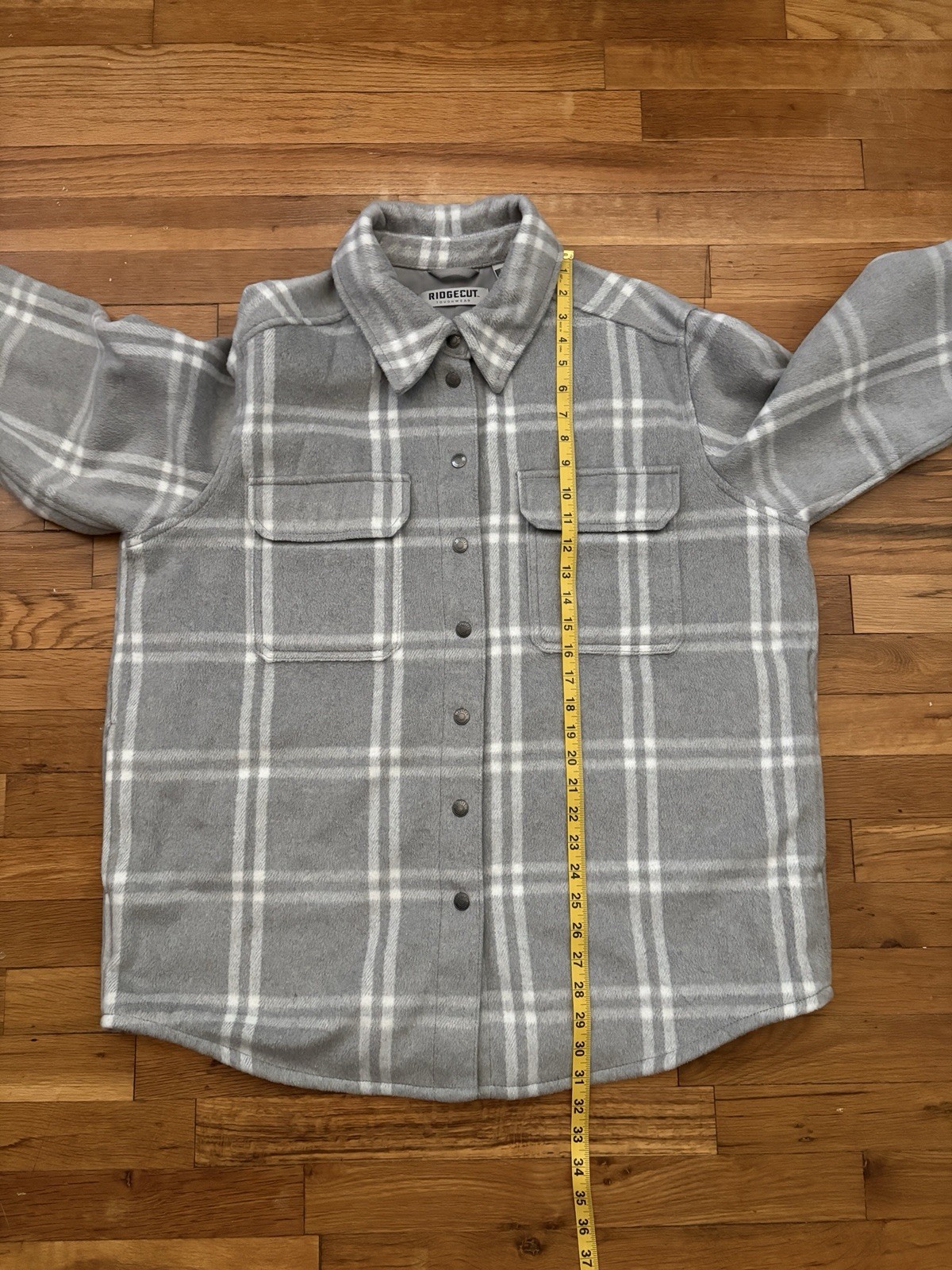 Ridgecut Flannel Jacket – Men’s XL – Gray/White