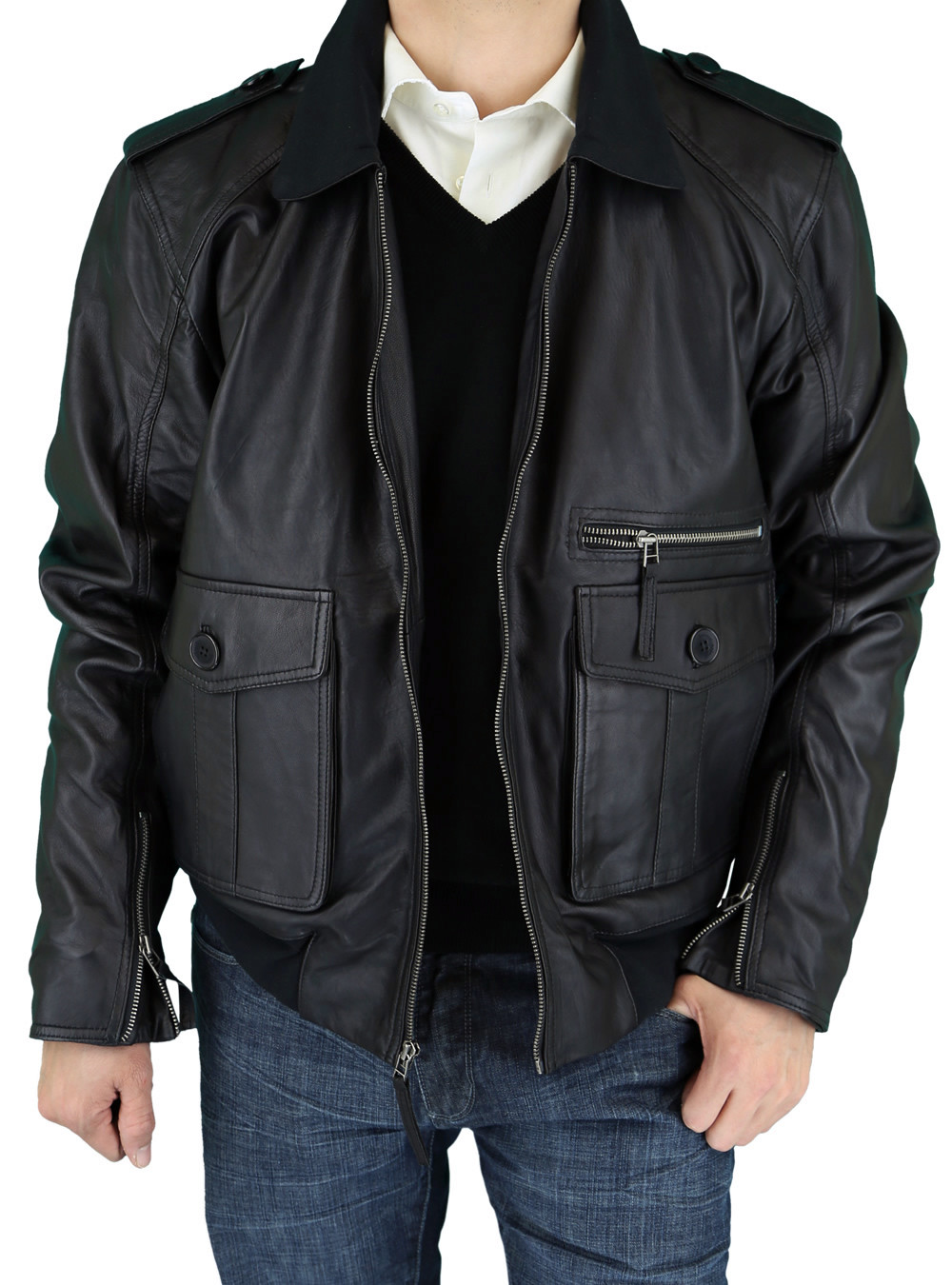 Luciano Natazzi Mens Real Lambskin Fine Leather
