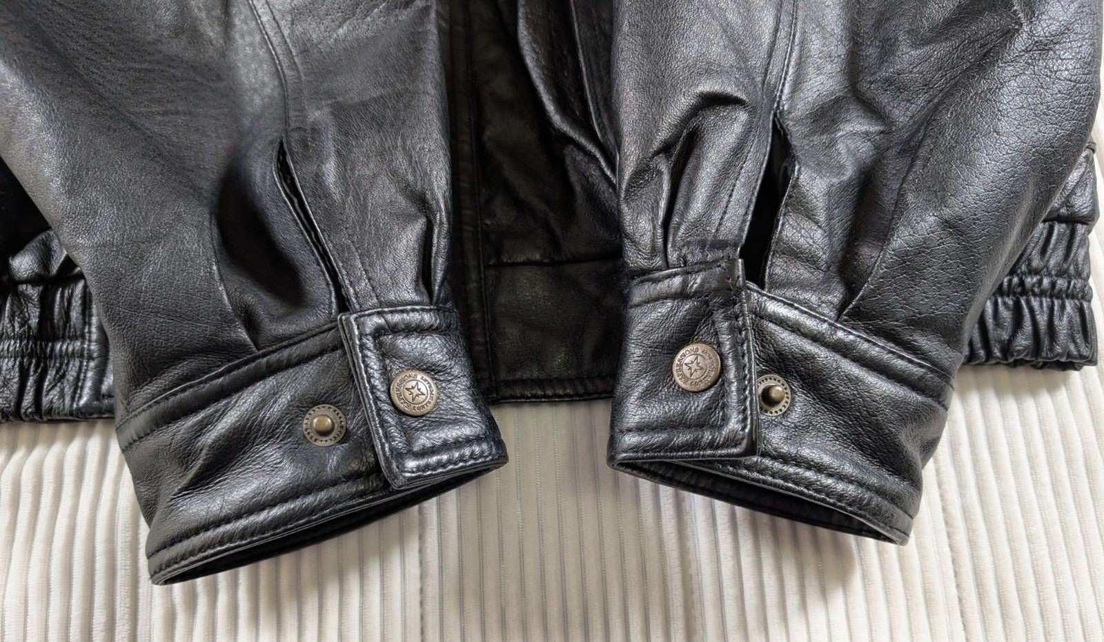 Vintage Expressions Contemporary Leather Jacket Mens L Black Moto Biker Lined