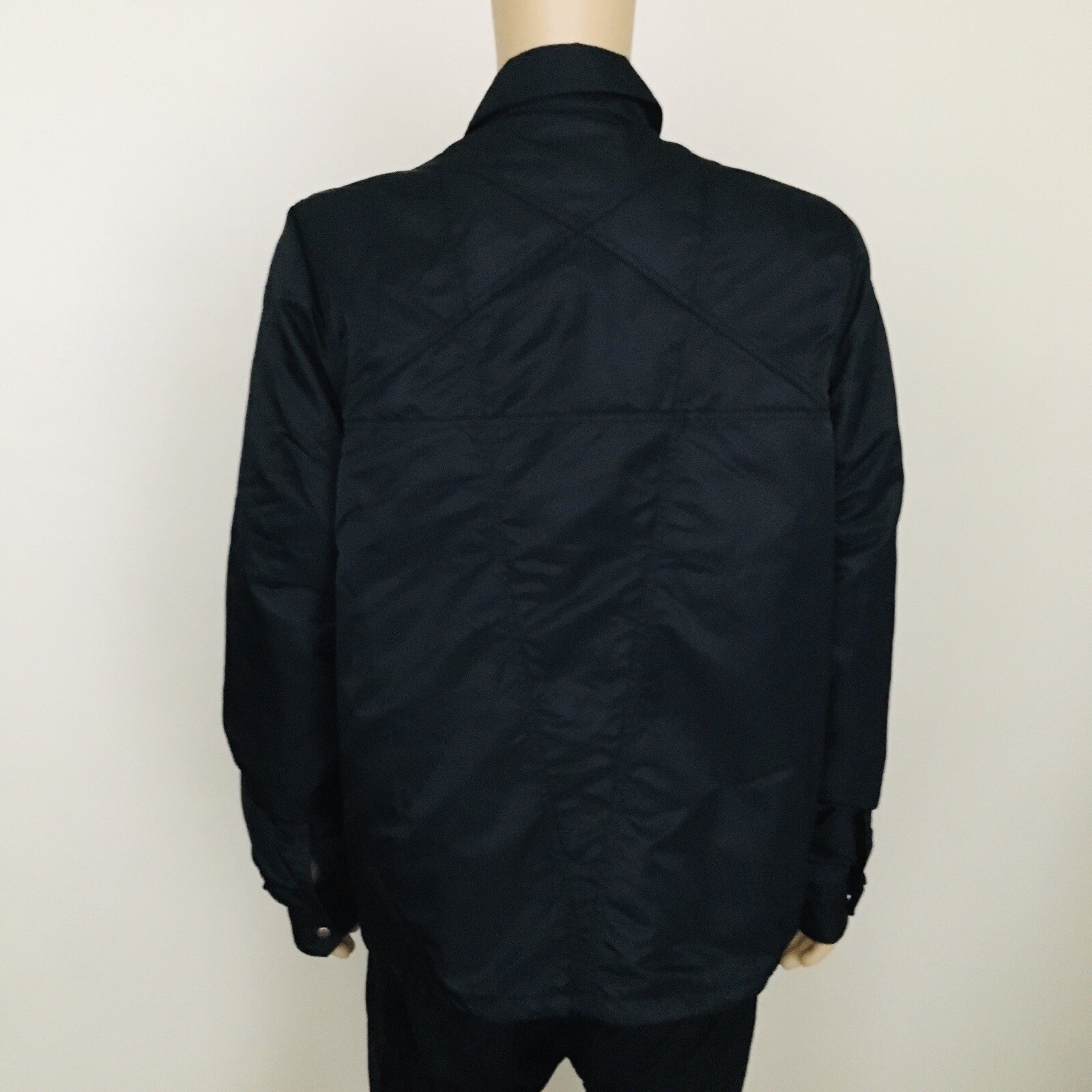 Rick Owens DRKSHOW BRET 1 – Zipfront Men’s Jacket – Black Size XL – DU01D1783 –