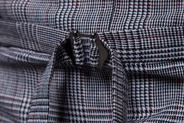 Men’s Suit Vest Jacket Double Breasted Check Slim Formal Waistcoat Top Classic
