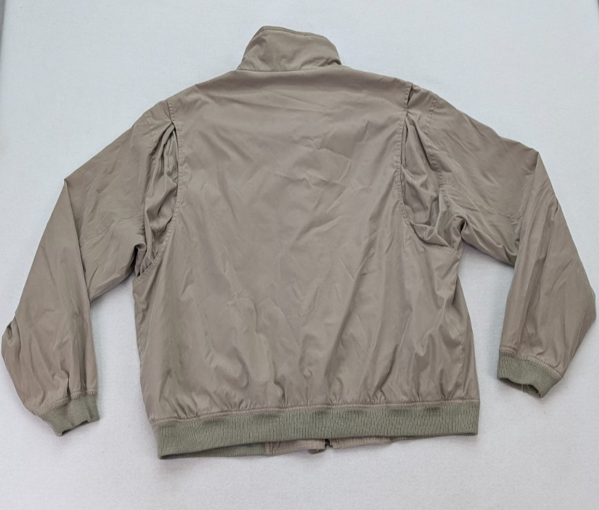 Towne by London Fog Men’s Jacket Size XLT Beige Long Sleeve Full Zip Fall Spring