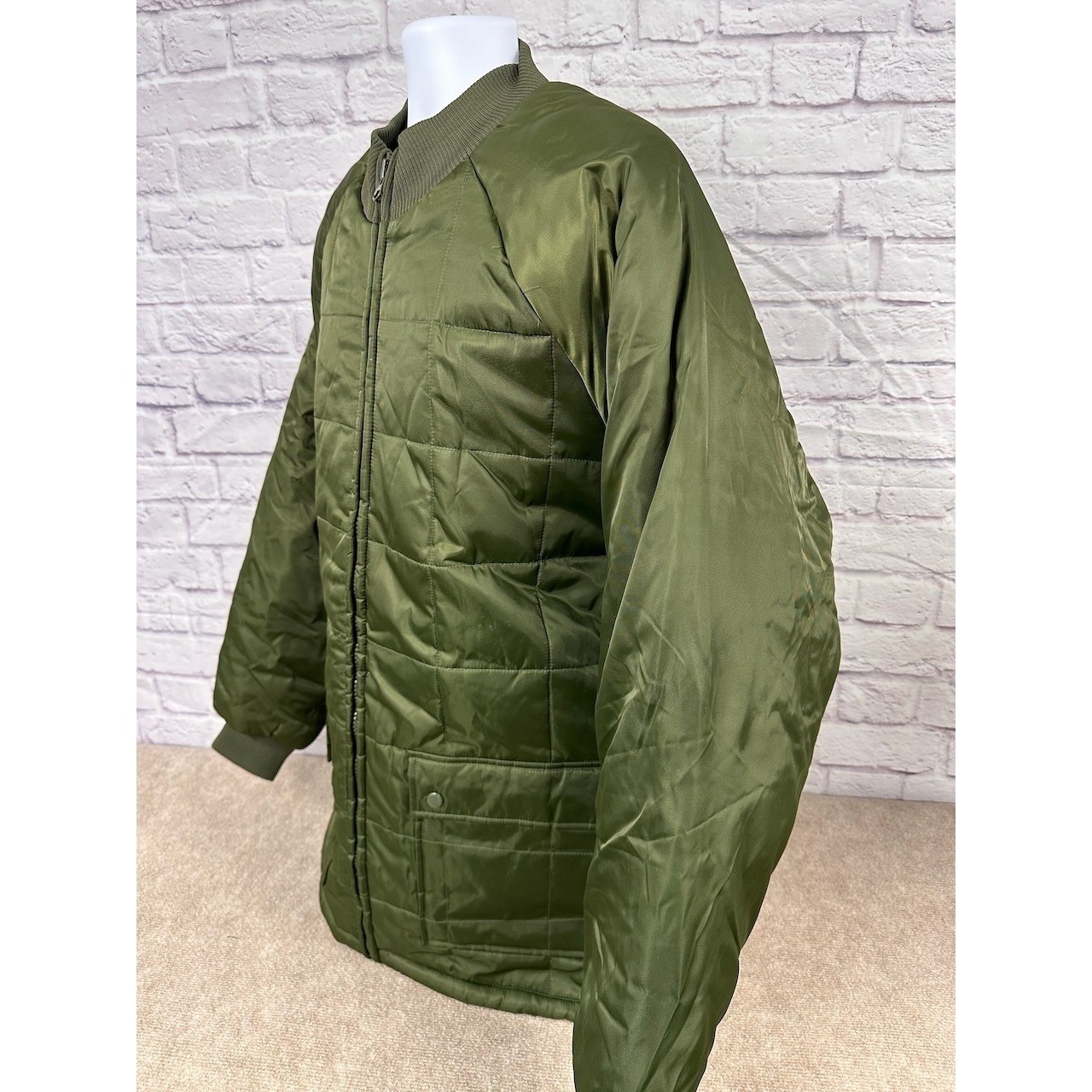 VTG Jordan Craig Olive Green Quilted Puffer Jacket Men’s Size 3XL Nylon NEW