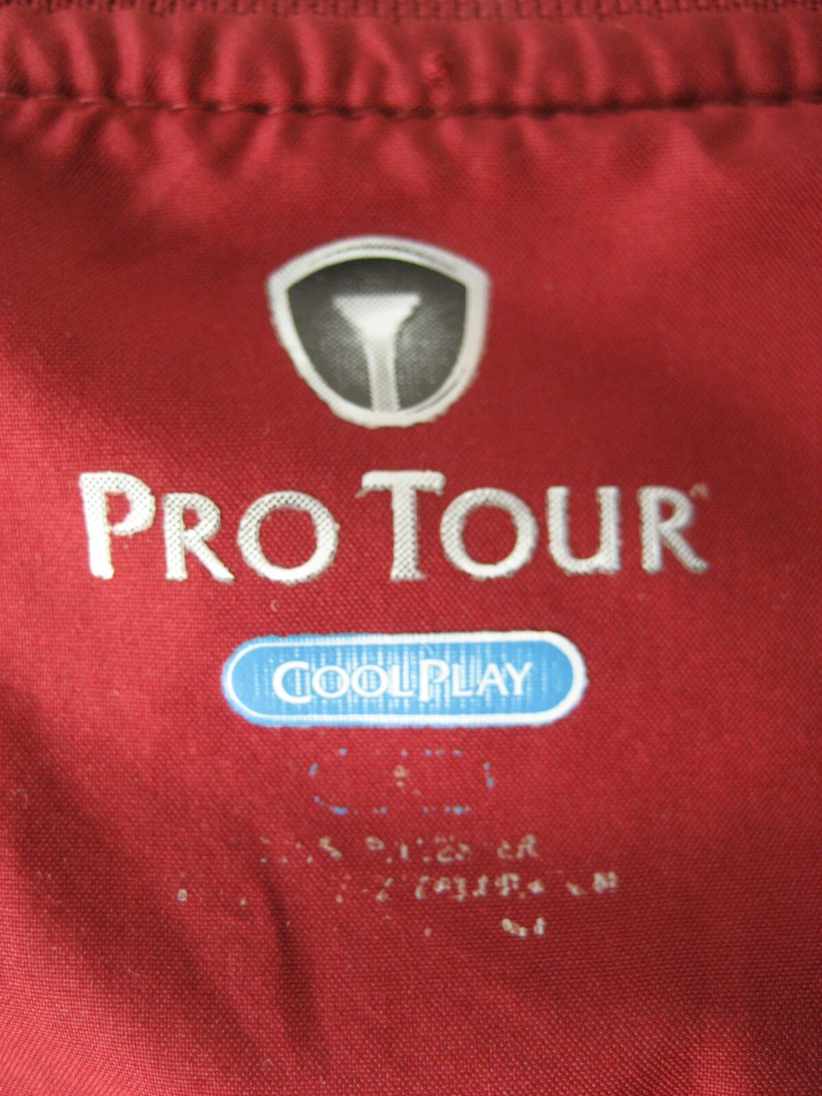 Pro Tour Cool Play Golf Windbreaker Jacket Lined Pull On Chest 54″ Maroon