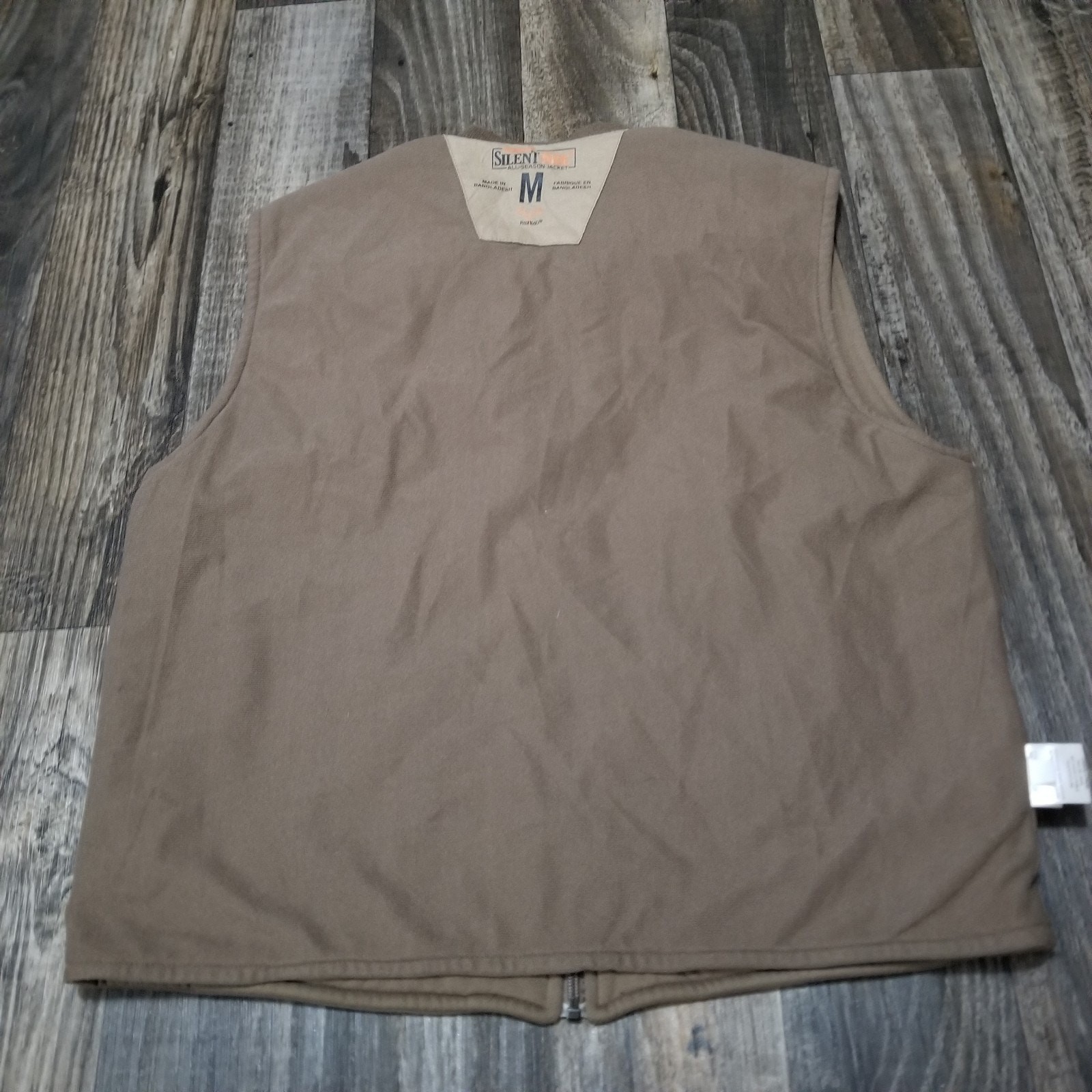 RedHead Silent Hide Vest All Season Brown Full Zip Medium Hunting Reversible