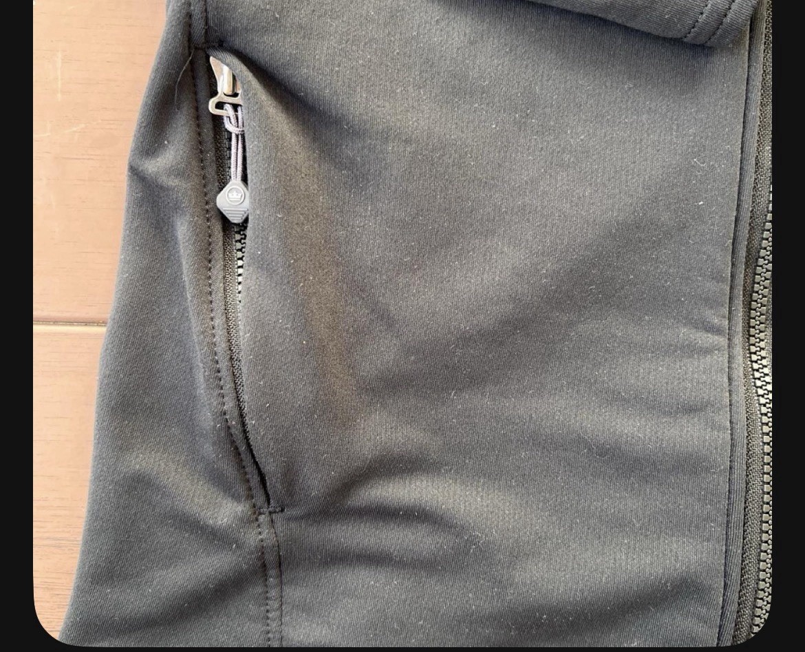 Peter Millar gray polyester & spandex zip-up jacket in size S