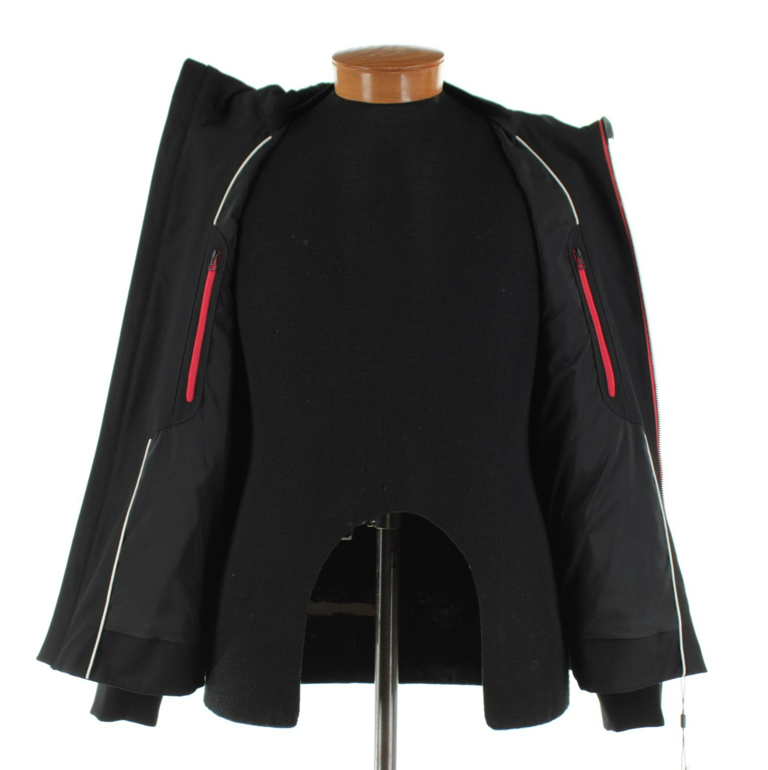 Cardinal of Canada NWT Mixed Media Hooded Jacket Size Medium US In Solid Black