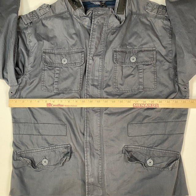Brandit Britannia Jacket Mens XL Indigo Military Style Field Coat