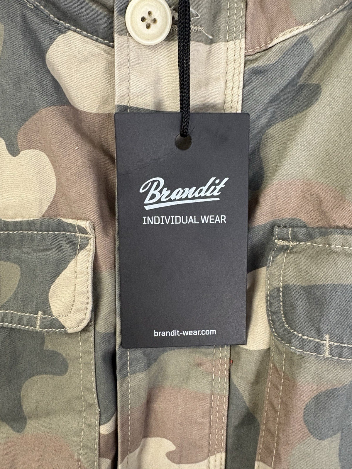 Men’s brandit individual wear Britannia camo light woodland jacket sizes M,L