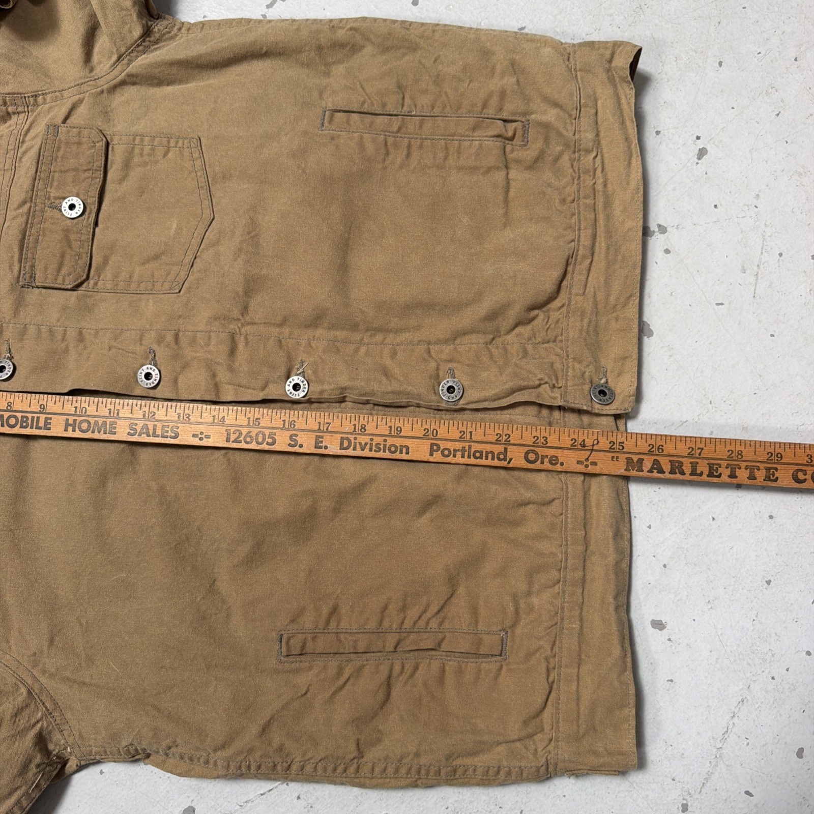 Flint & Tinder Waxed Trucker Work Jacket Lined Made In USA L $328