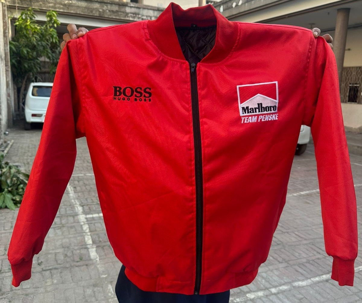 Vintage Marlboro Embroidery Racing Jacket– Unisex Jacket