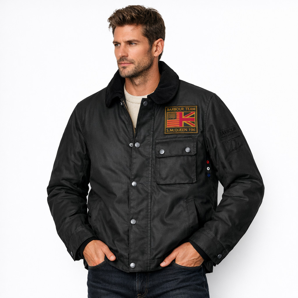 Barbour International Wax Jacket Men’s MWX1853BK51 Color Black