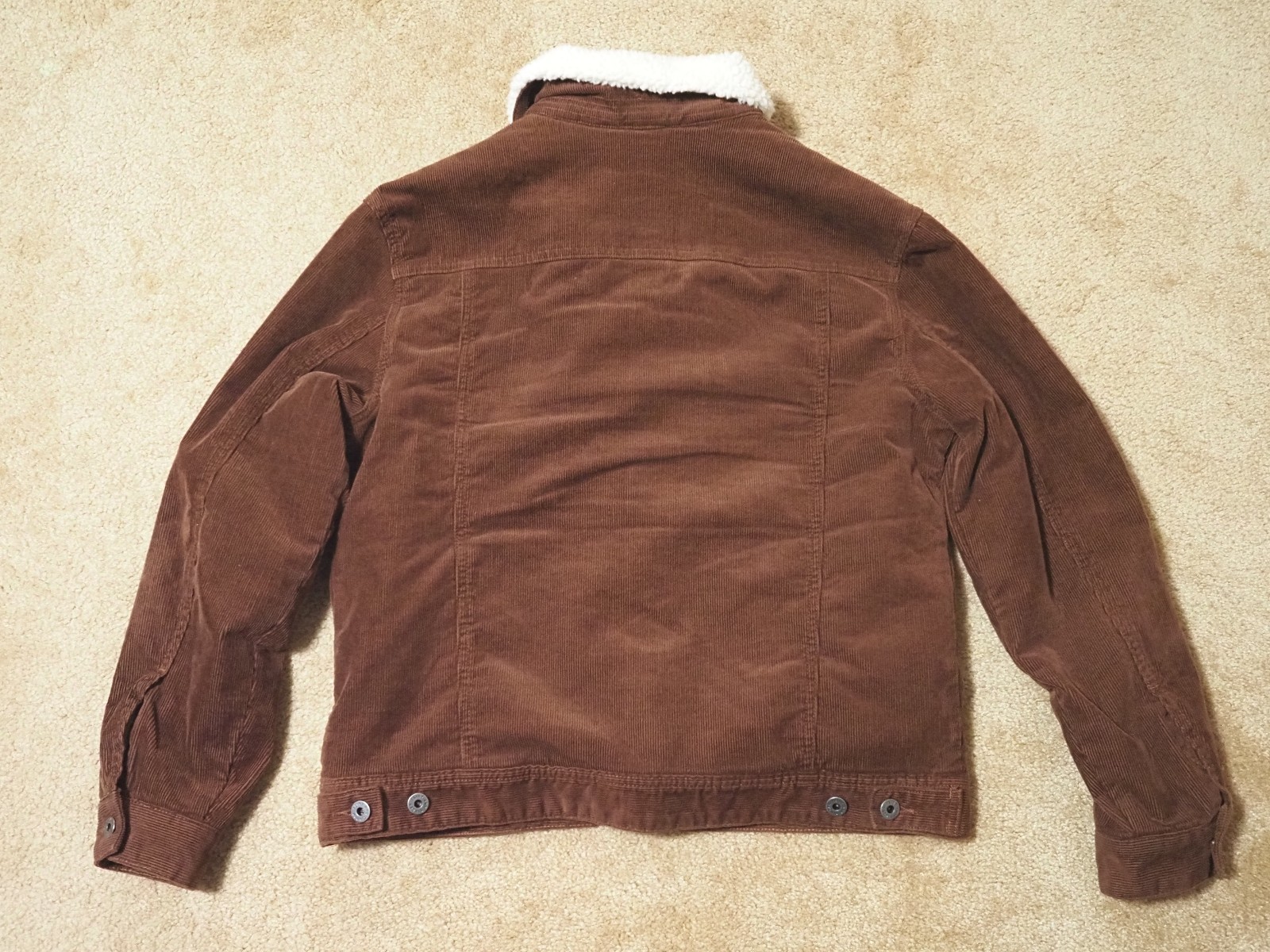 Flint and Tinder Sherpa-Lined Trucker Jacket Men’s Small Whiskey Huckberry