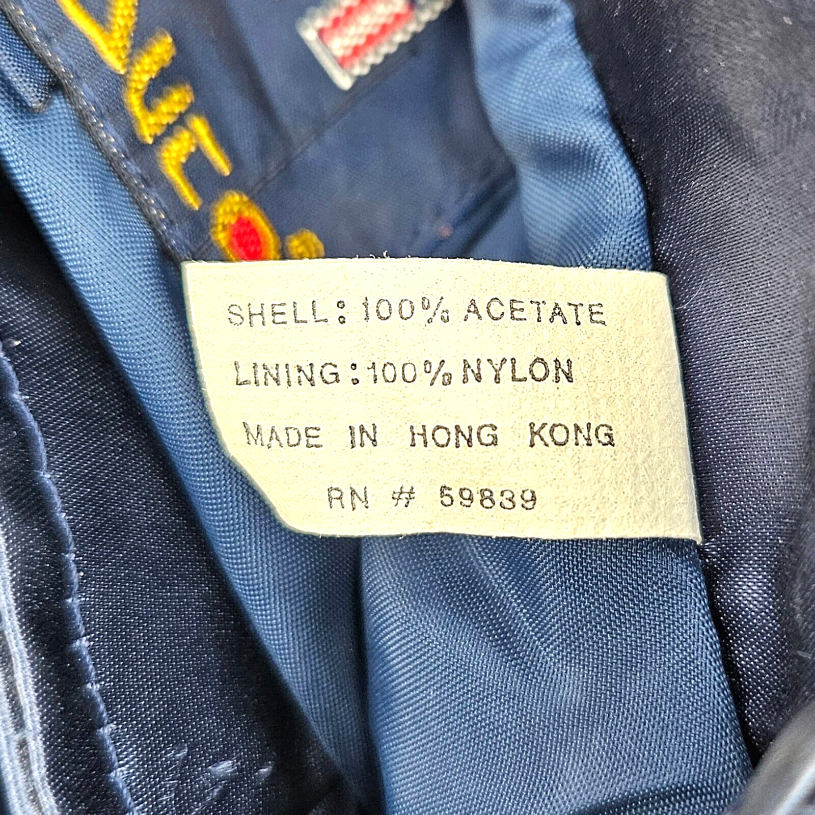 Vtg 1984 Style Auto USA-1 Competition LA Olympics Satin Bomber Racing Jacket M