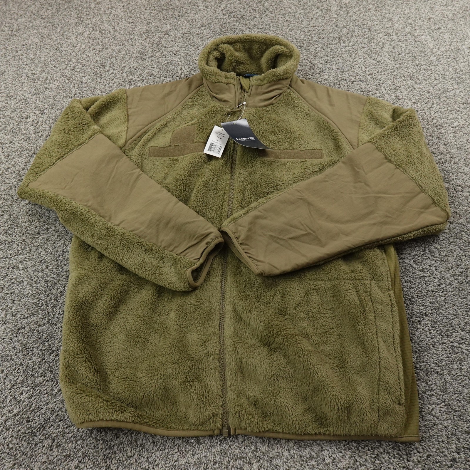 NEW Propper Jacket Mens M Green Tan Gen III Fleece Full Zip Military Tactical