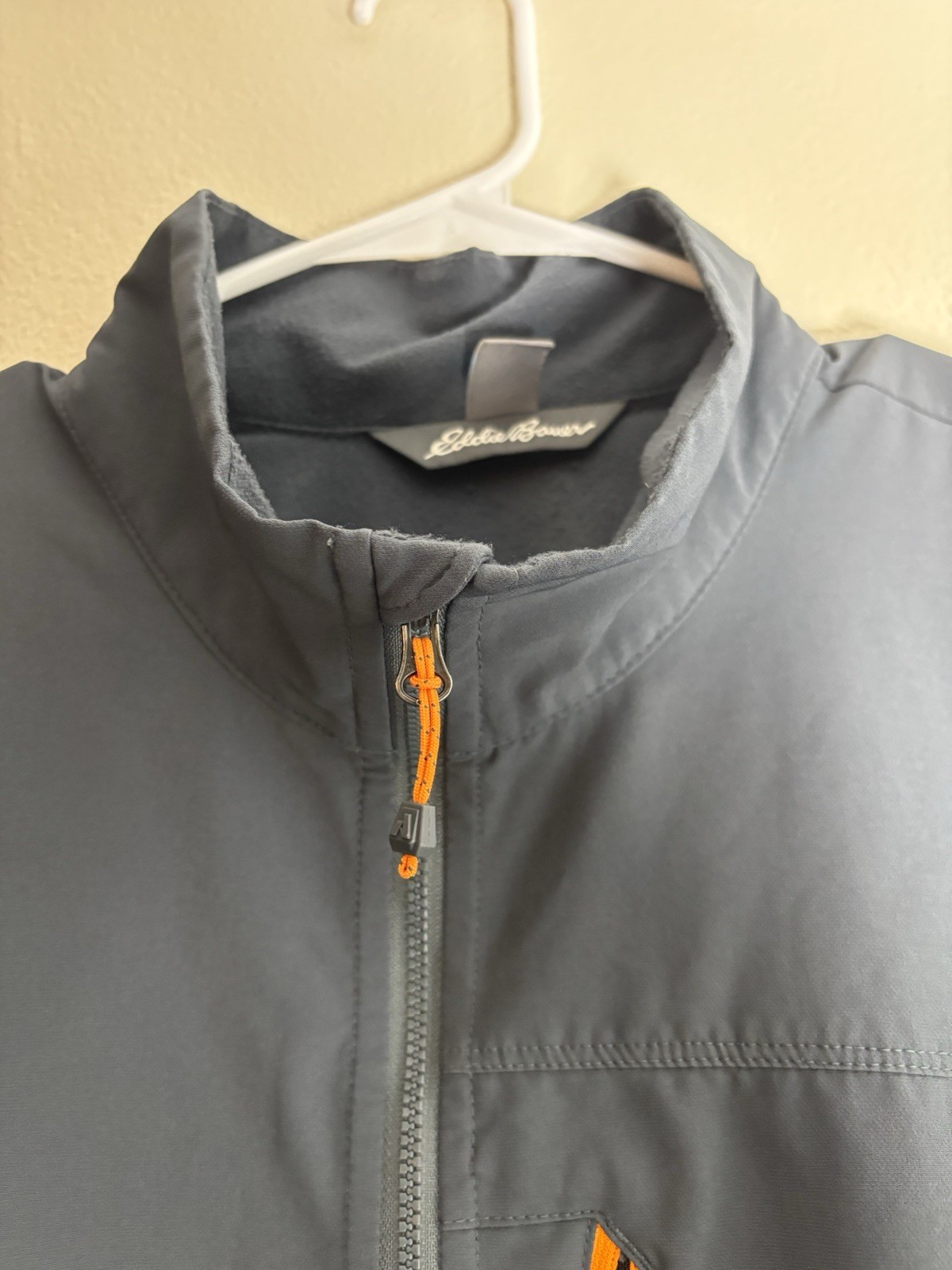 Eddie Bauer Jacket Mens XL Blue & Orange First Ascent Windbreaker Softshell