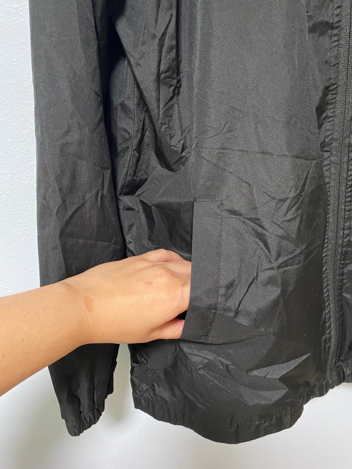 ZAK Los Angeles windbreaker black M medium Mens Gray 90s Look
