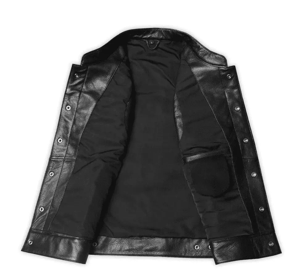 Sons of Anarchy SOA Vest, Jax Teller Redwood Real Leather Vest