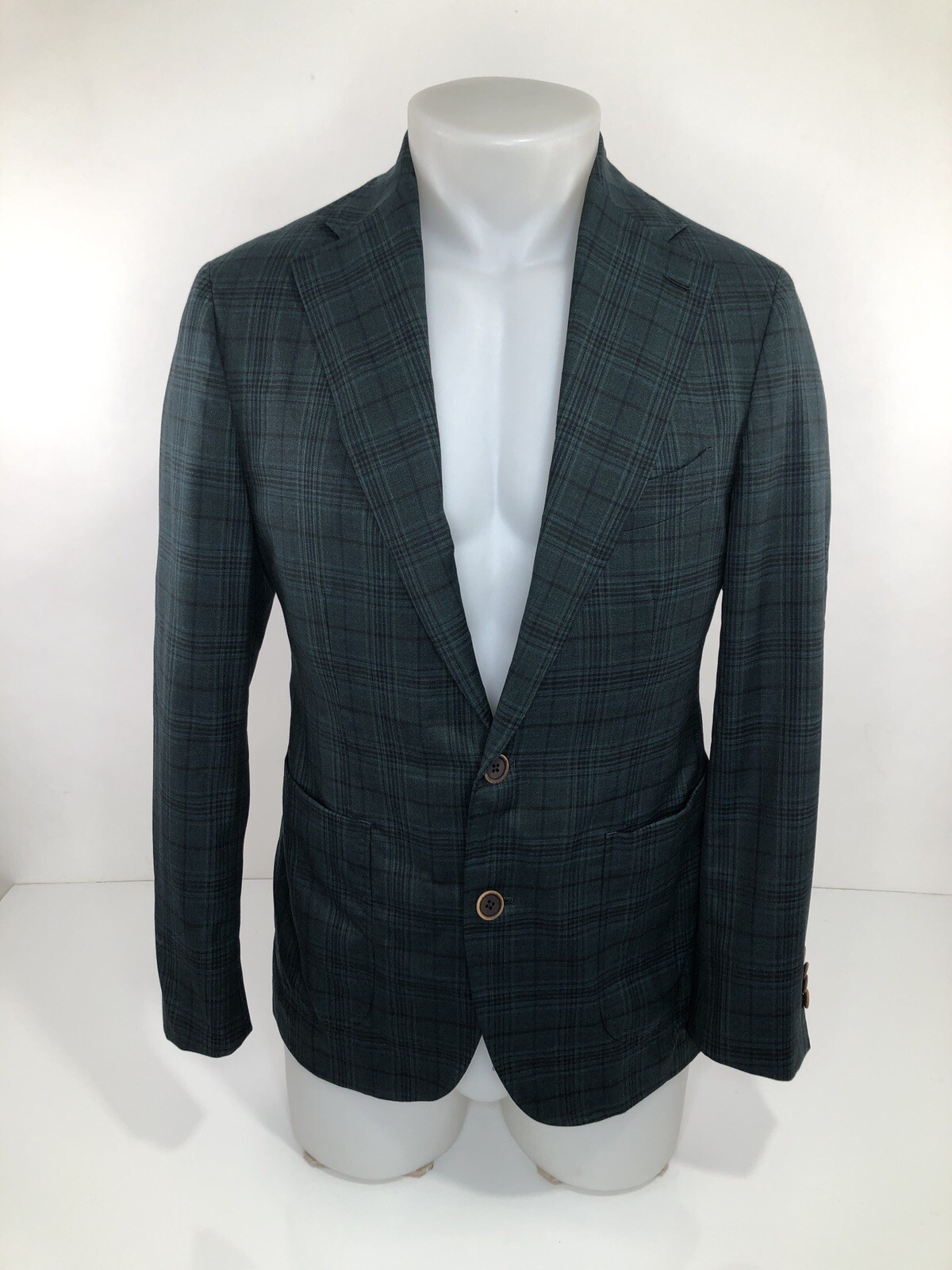 SUIT SUPPLY – LAZIO Plaid Sz. 22 – 34 / 36 ? (US) Wool Blazer