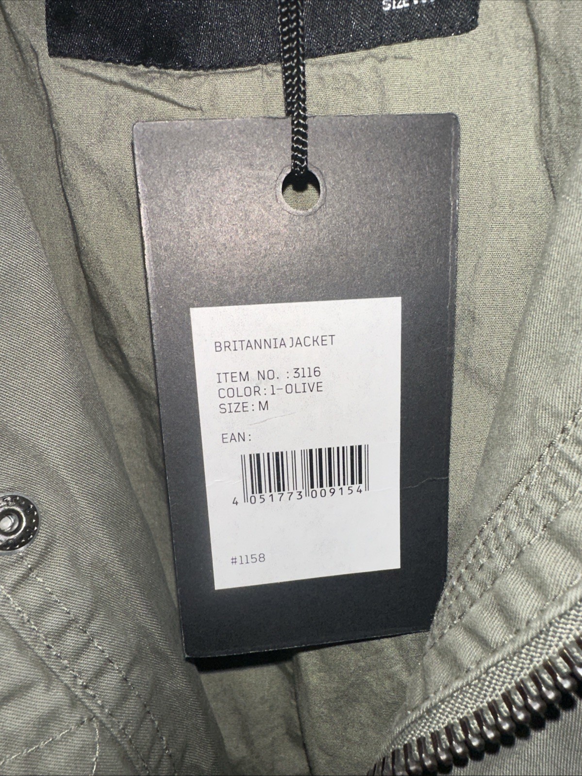 NWT Brandit Britannia Jacket Green Olive Coat Mens Military Army Size M