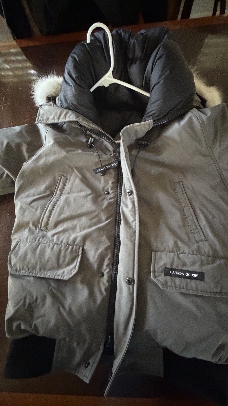 Canada Goose Bomber Parka Men’s Jacket-Brand New-size Large Grey