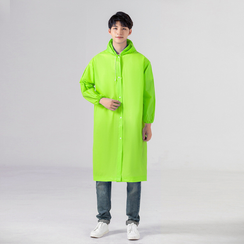 Unisex Adult Waterproof Raincoat Rain Coat Hooded Jacket Poncho Rainwear Camping