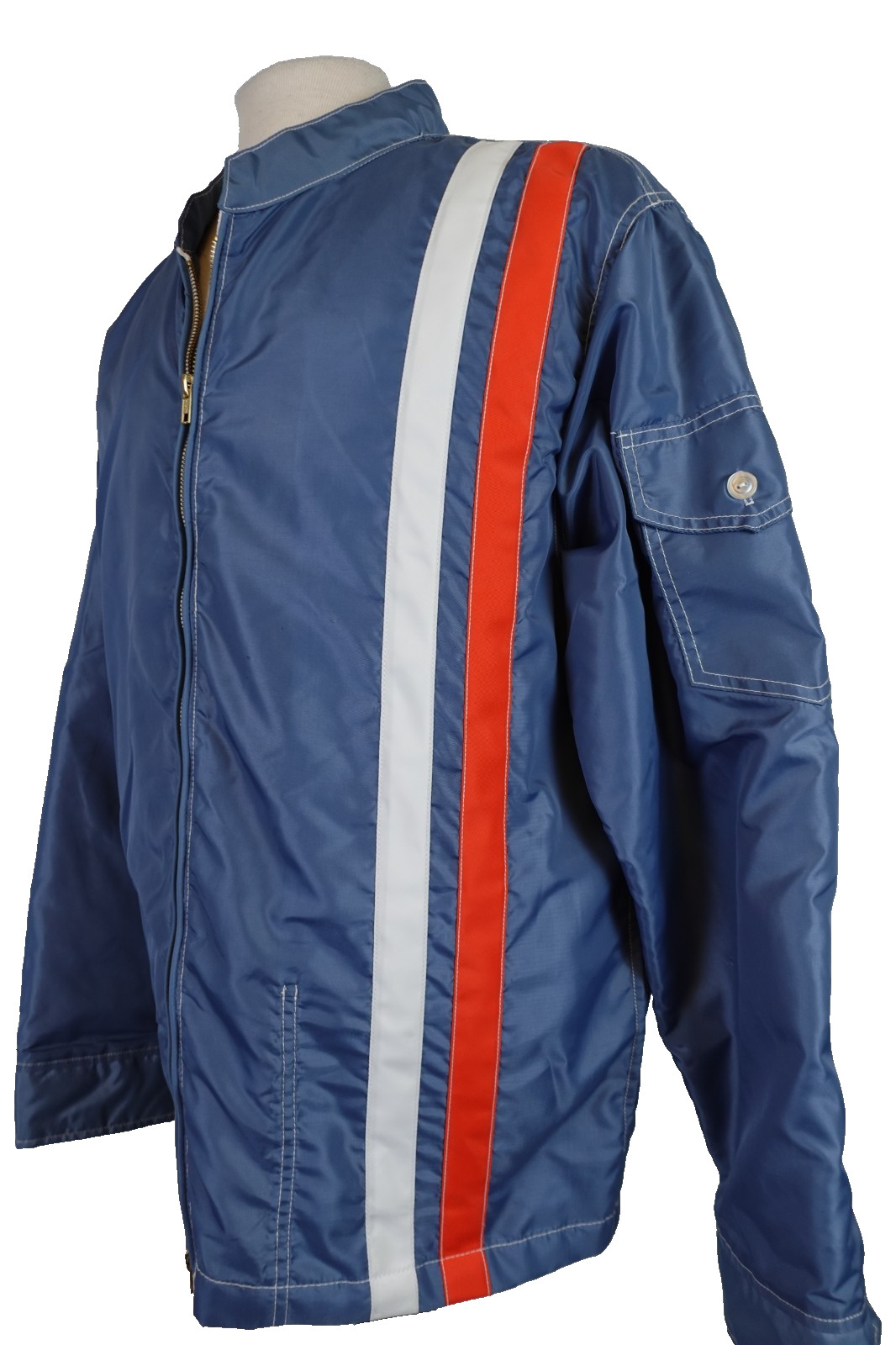 Birdwell Beach Britches Mens Racing Jacket Size Large Full Zip Casual USA Lined