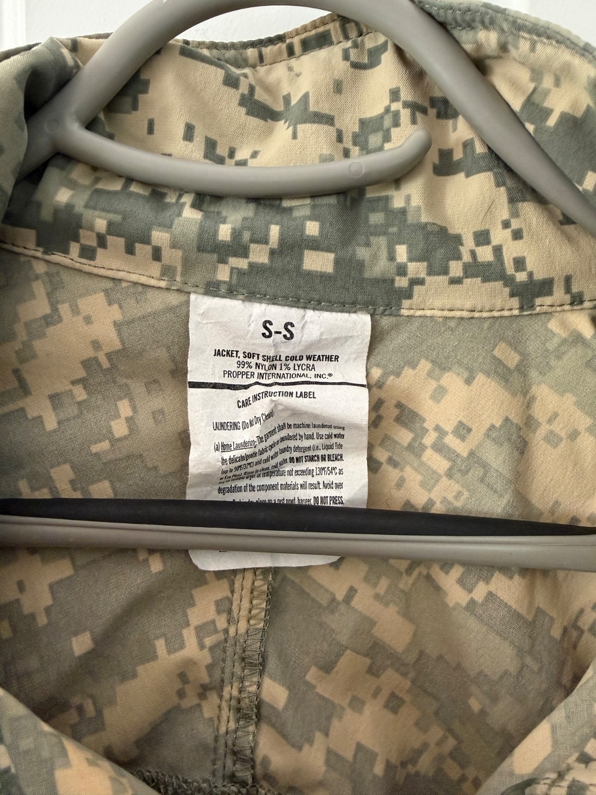 US Army Propper Small Short Soft Shell Jacket Cold Weather Gen III ECWCS USGI