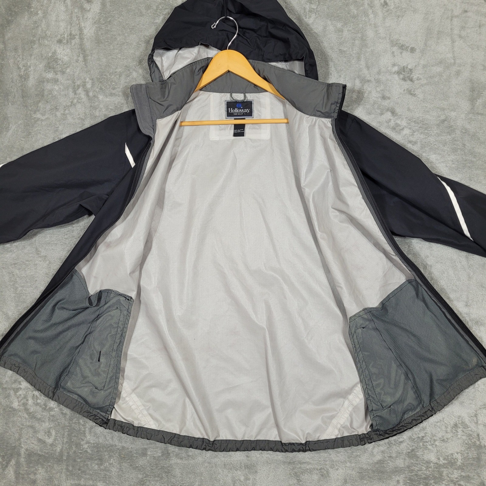 Loons Baseball Jacket Mens Large Black Grounds Crew Hooded MLB Minor League