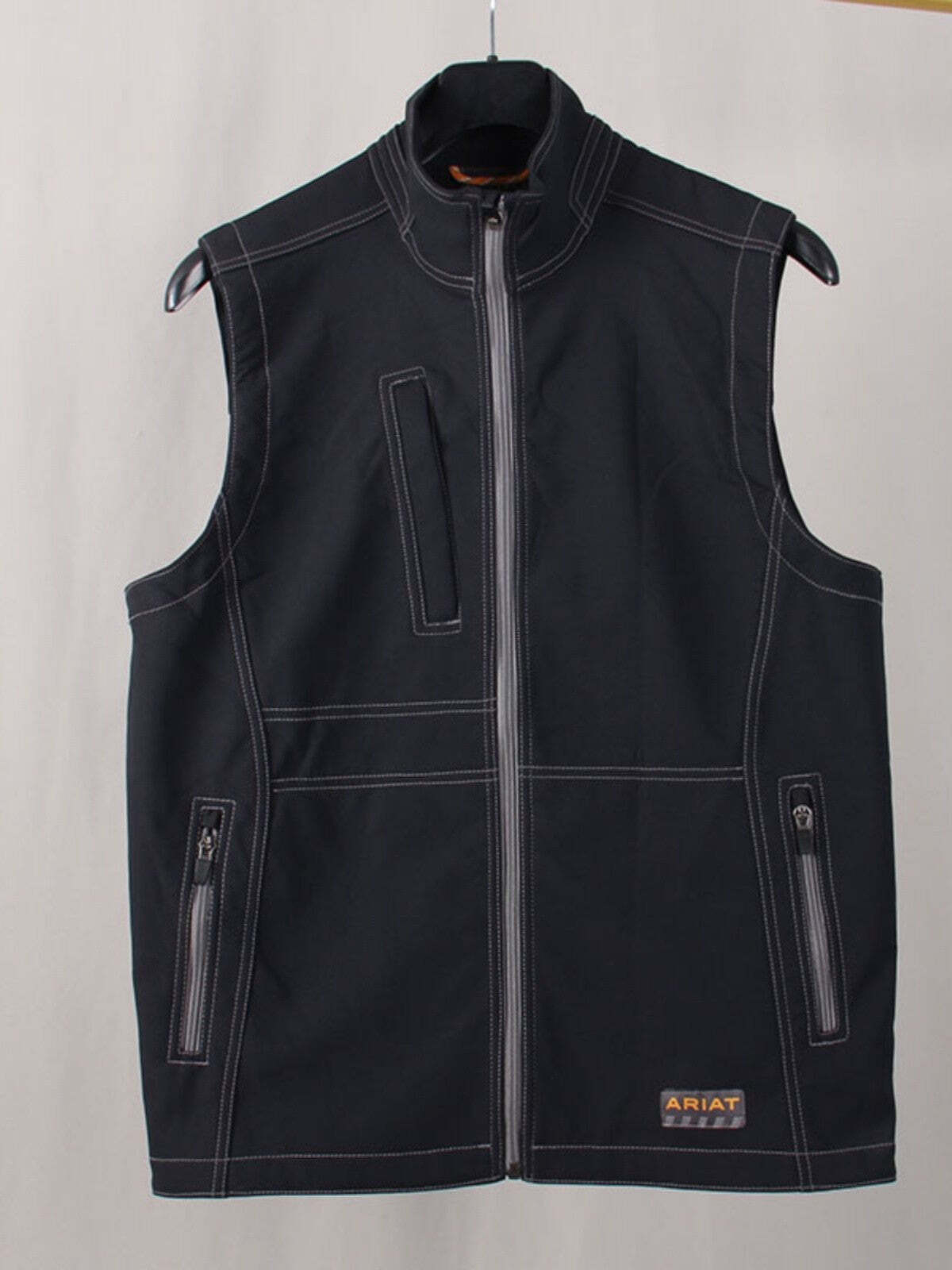 Ariat Rebar Vest Mens Full Zip NEW Black L XL 2XL 3XL 4XL