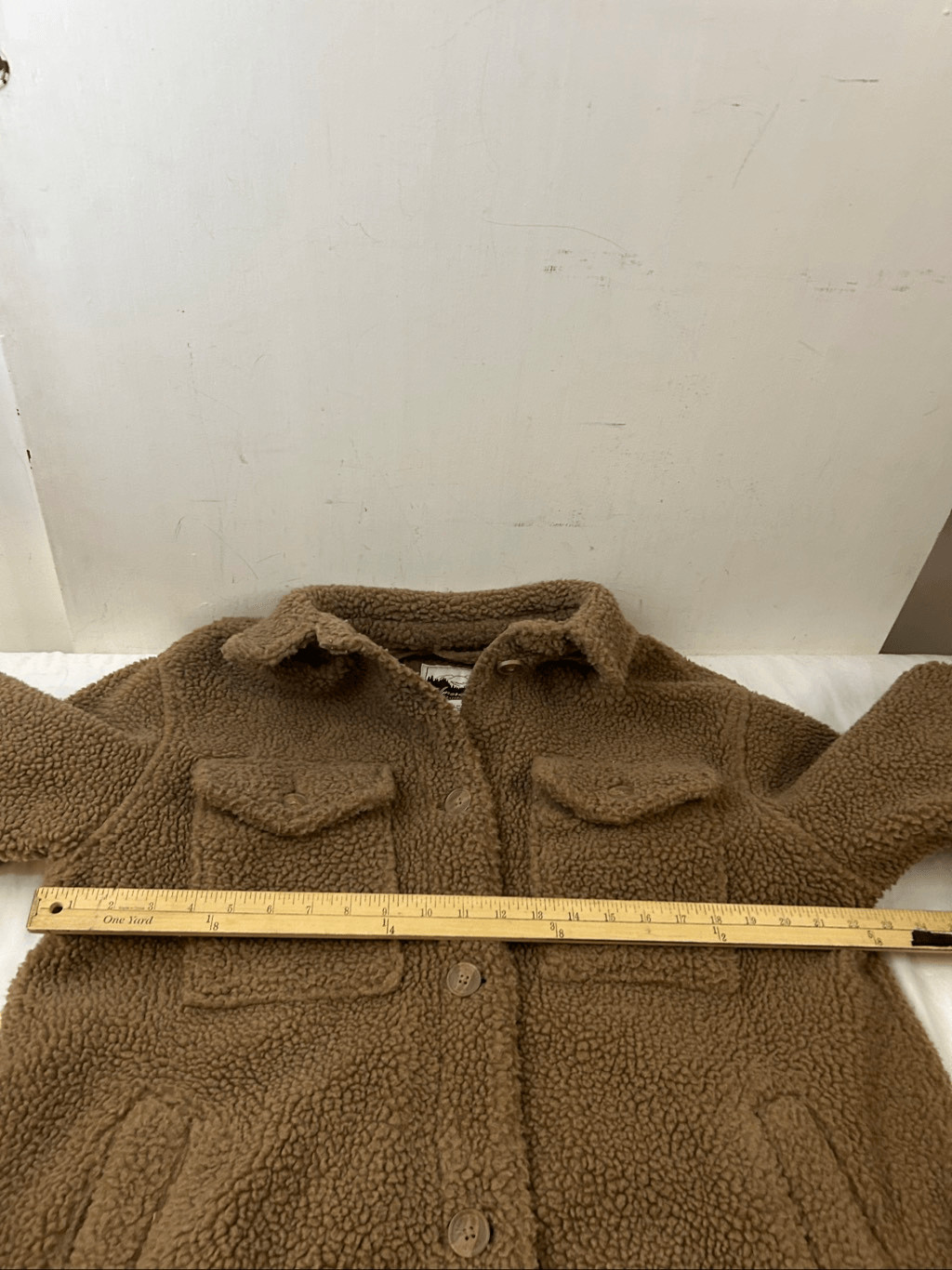 American Eagle Super Soft Solid jacket shacket men’s m Oversized Buttons Brown #