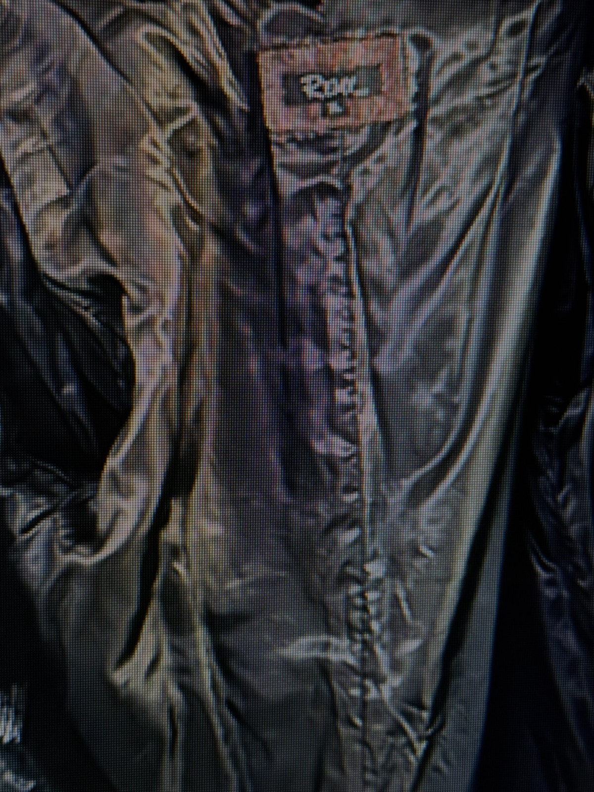 REMY USA Leather Jacket XL Black Suede Field Coat Car Coat Drawstring Nice Jacke