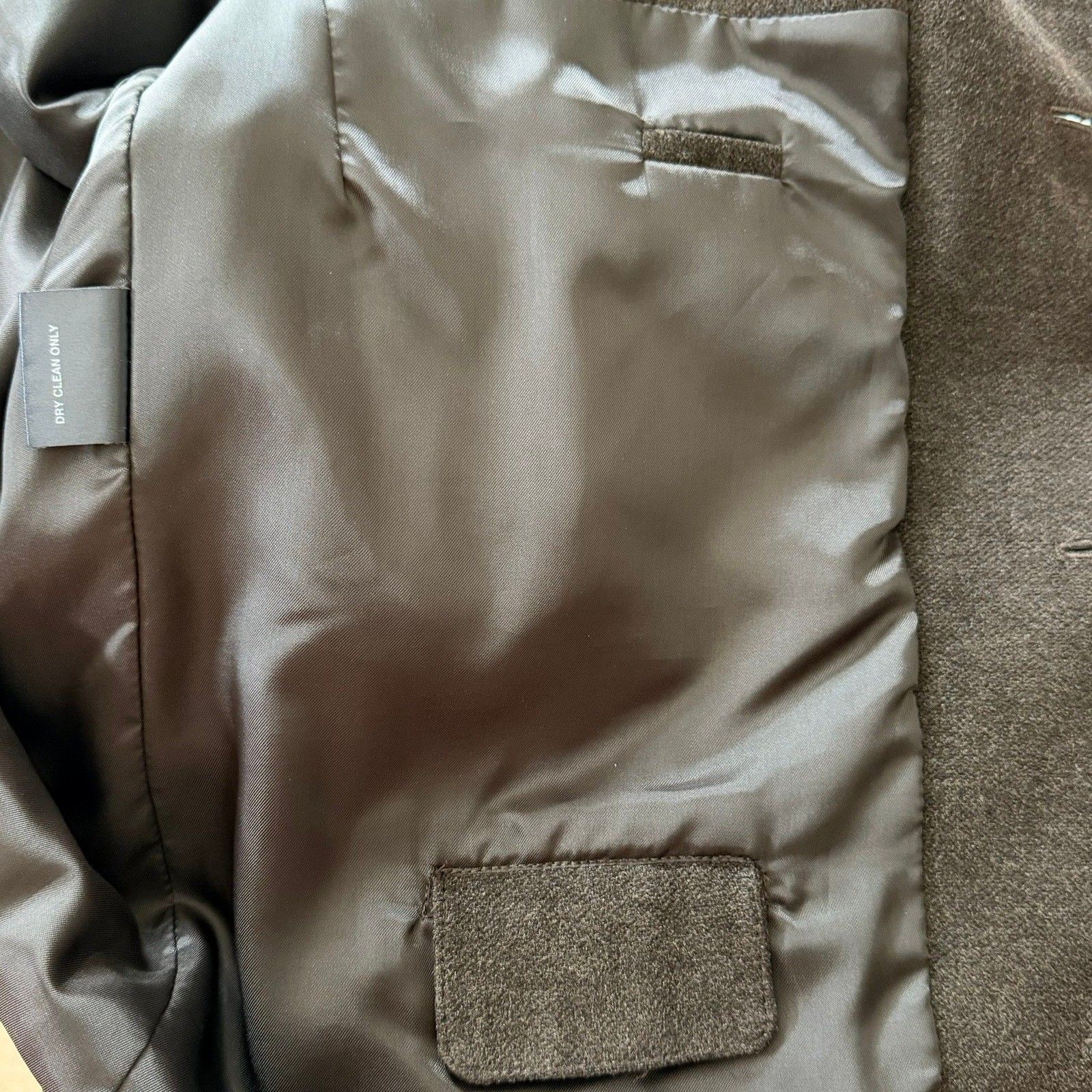 Pronto Uomo Mens Brown Viscose Blend Button Front Chore Jacket Coat Size Medium