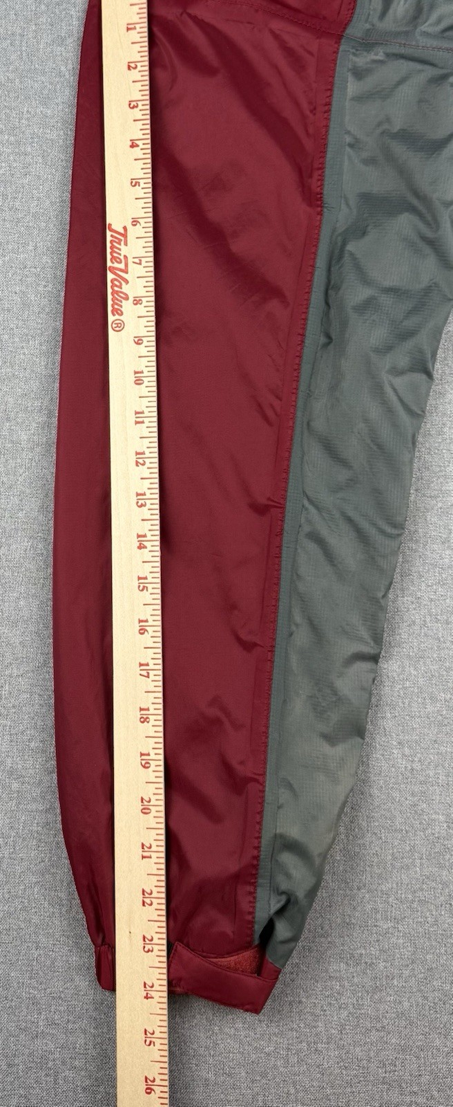 Stearns Dry Wear Hooded Rain Jacket Red Gray Nylon Medium Waterproof