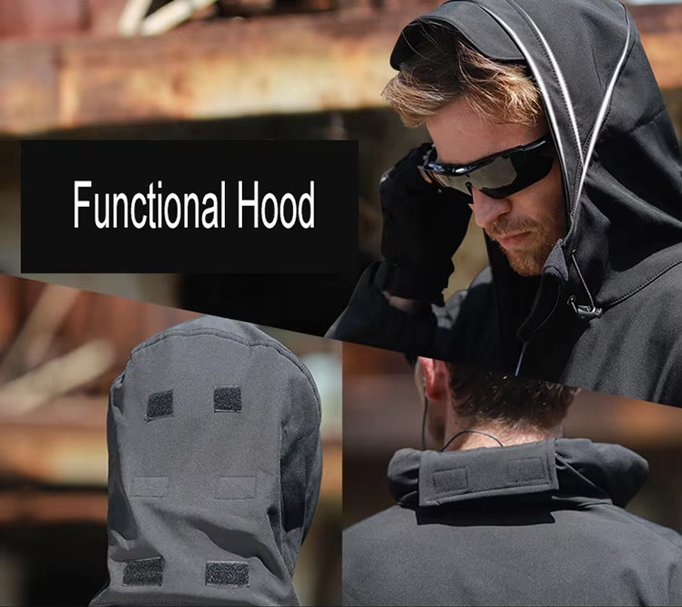 Men’s Casual Padded Jacket Winter Warm Hooded Soft Comfort Coat Thick Jacket Top