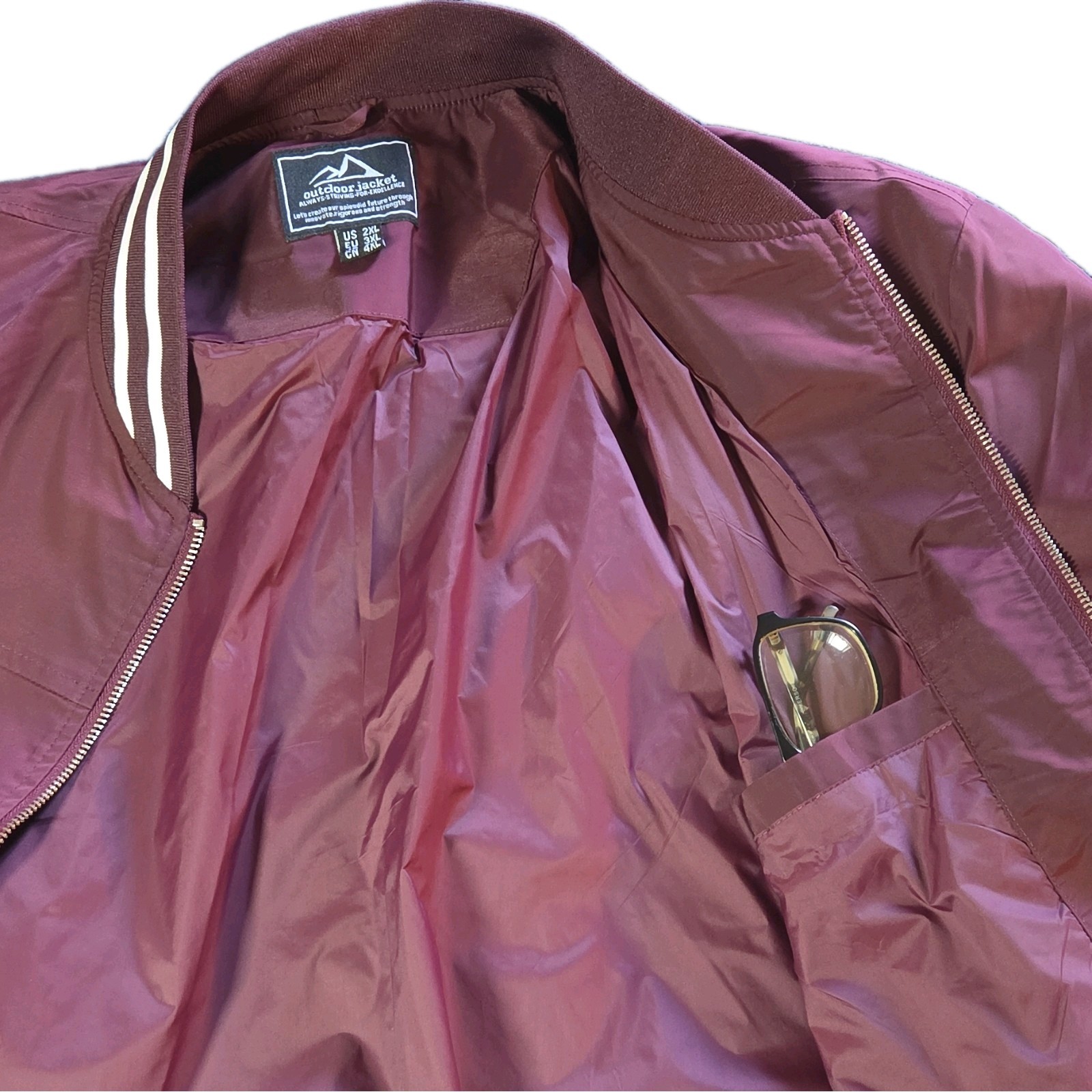 Men’s Bomber Jacket Lightweight Sportswear Spring Fall Casual Coats Windbreaker